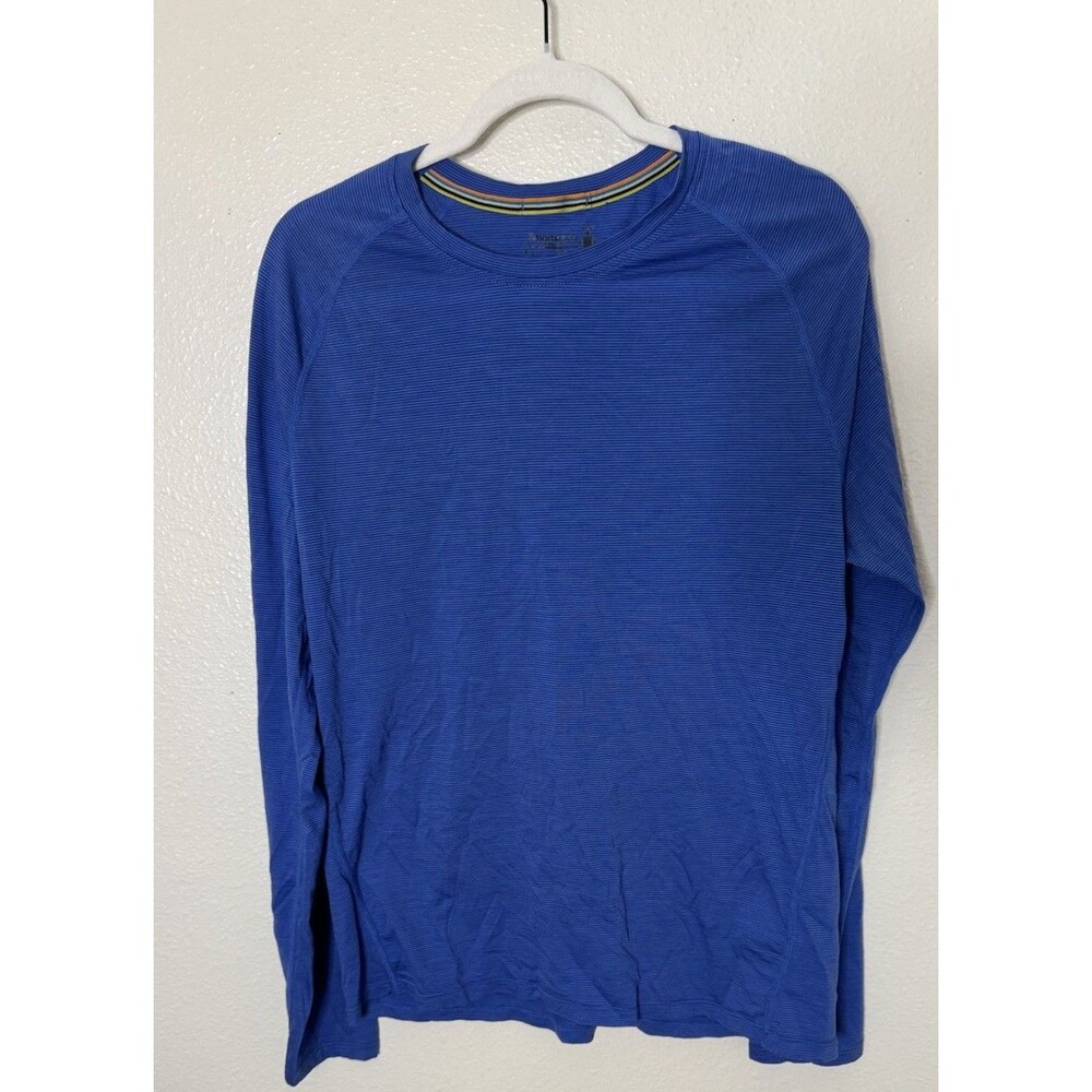 Smartwool Merino 150 Wool Base Layer T-Shirt Men's Blue Long Sleeve Size L